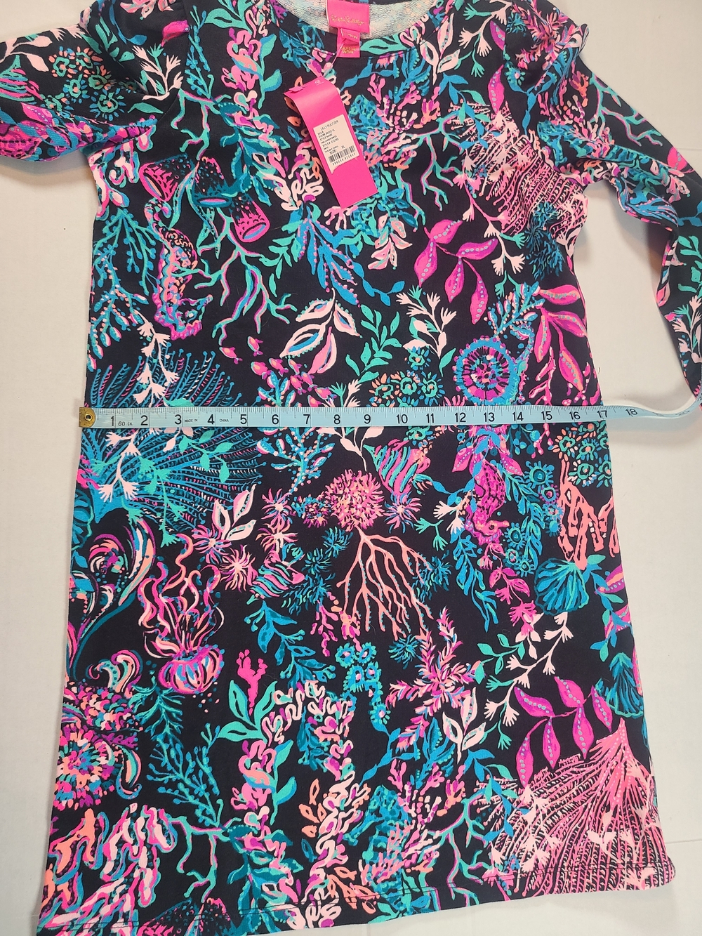 Lilly Pulitzer Girls Mini Jansen Dress Twilight Coral 12-14 XL NWT - Picture 9 of 11